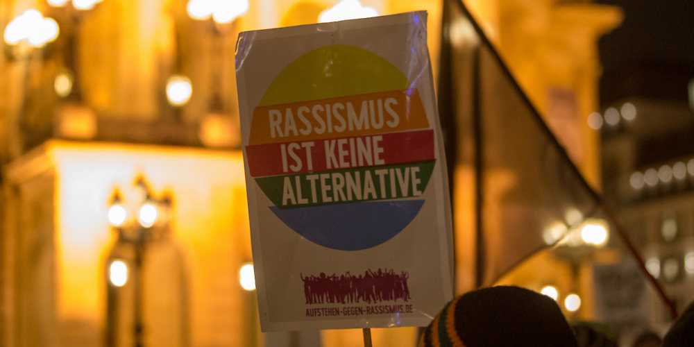 Demo am 28. Oktober 2018 in Frankfurt anlässlich des Einzugs der AfD in den hess
